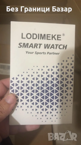 Нов черен LODIMEKE IDW26 смарт часовник с USB зарядно VeryFit