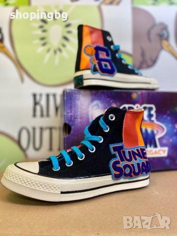-17% Дамски - детски кецове CONVERSE X Space Jam- 35-36, снимка 6 - Детски маратонки - 40250683