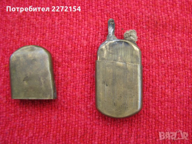 Бронзова бензинова запалка депозе, снимка 2 - Антикварни и старинни предмети - 30159754