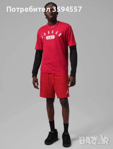 JORDAN Тениска M J CITY SS CREW, снимка 3 - Тениски - 54247047