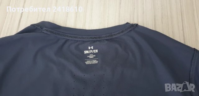 Under Armour Stretch Iso - Chill Run Mens Size S  ОРИГИНАЛ! Мъжка Тениска !, снимка 13 - Тениски - 51338622
