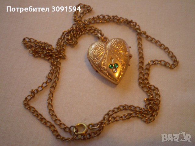 1930 г -ЗЛАТНО ДУБЛЕ МЕДАЛЬОН СЪРЦЕ ЗА СНИМКА, снимка 14 - Антикварни и старинни предмети - 40229351