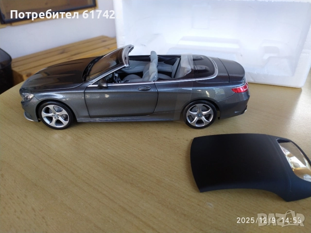 1:18 Метален модел на  Mercedes S Class Cabriolet/ C217 /2015 -Norev, снимка 10 - Колекции - 52709493
