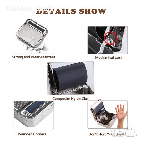 Нова Преносима метална кутия автоматична Машина за свиване на цигари, снимка 5 - Други стоки за дома - 39988220