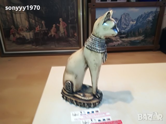 КОТКА СФИНКС ОТ ФРАНЦИЯ 30Х16Х10СМ-2610221539L, снимка 5 - Антикварни и старинни предмети - 38460526
