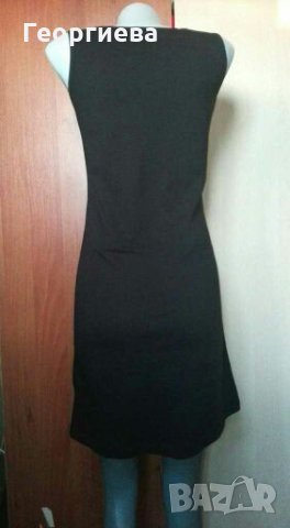 Спортно елегантна черна рокля, с лека сребриста украса👗🍀S/M👗🍀арт.1075, снимка 2 - Рокли - 29995847