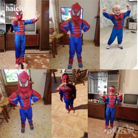 Спайдърмен костюм с мускули/Spider man costume, снимка 4 - Детски комплекти - 42539816