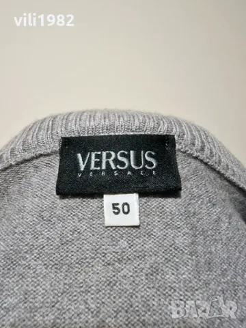 Нова мъжка жилетка VERSACE VERSUS 100% чиста вълна Made in Italy размер М, снимка 6 - Пуловери - 48701461