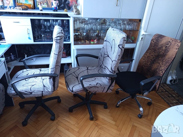 Продавам 3 бр. офис стола., снимка 3 - Столове - 54155120