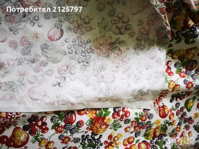 Ш/ 118смПамучен плат на метър, плодове, снимка 5 - Платове и дамаски - 49027497