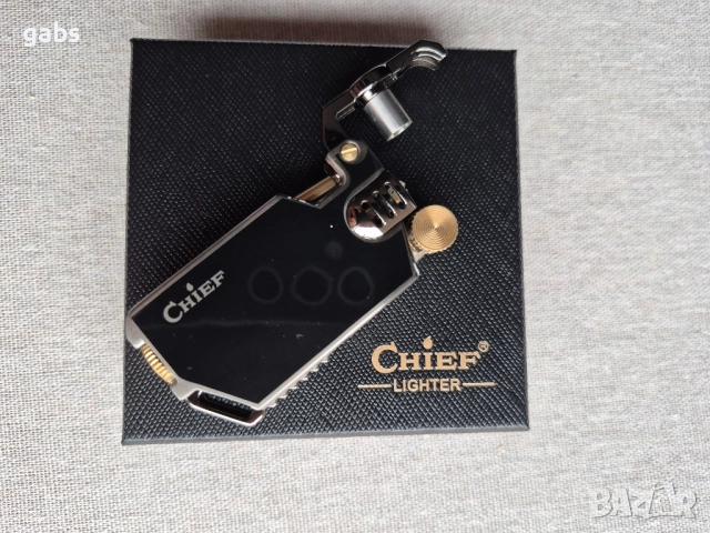 Бензинова запалка CHIEF ,три цвята ,подаръчна кутия, снимка 7 - Запалки - 52391031