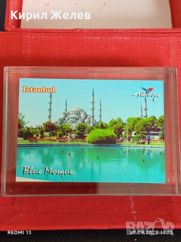 Сувенир от Истанбул Синята джамия стъкло много красив стилен дизайн 22798, снимка 3 - Други - 51776290