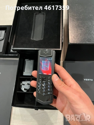 Vertu Signature black оригинална кутия, снимка 2 - Други - 54096898