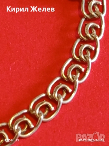 Сребърна гривна с кръст разпятие Христово нежна елегантна 34187, снимка 5 - Гривни - 52845549