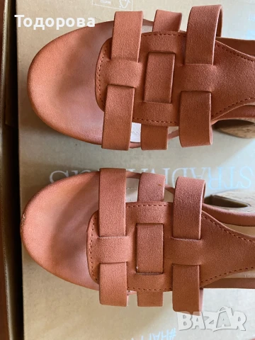 Сандали Stradivarius с коркова платформа, много високи, снимка 7 - Сандали - 51224871