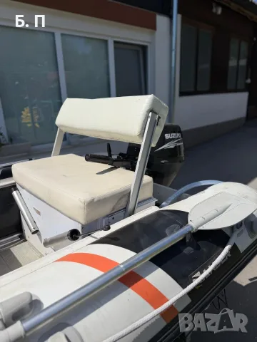 Лодка Zander 330 + Suzuki DF15 15 к.с. + Haswing Cayman 55, снимка 2 - Воден транспорт - 55723665