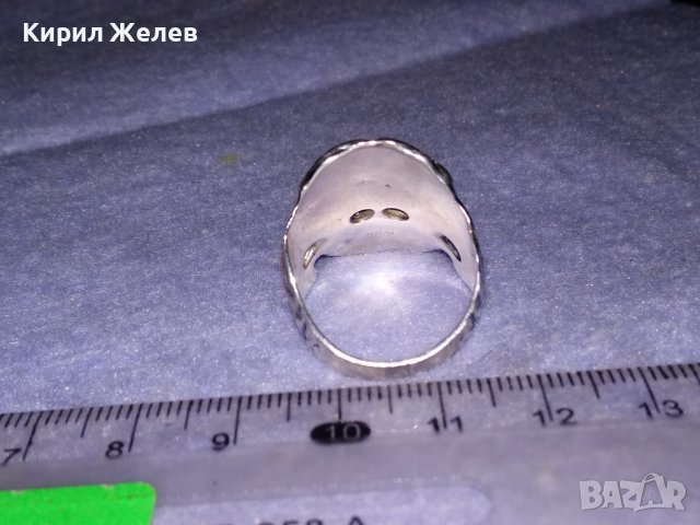 СРЕБЪРЕН НЕО ГОТИК АРТ ПИРАТСКИ ПРЪСТЕН ЛАКИРАНО СРЕБРО 925 с ЮВЕЛИРНО ФАСЕТИРАНИ ЦИРКОНИ 36160, снимка 8 - Пръстени - 39507140