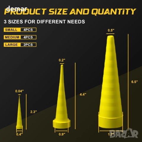 Универсални тапи за хидравлично масло DLYYPLUS, тапи за тръби, 2 големи, 4 средни, 4 малки, снимка 3 - Други стоки за дома - 51742088