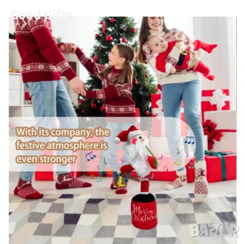 Пеещ и танцуващ Дядо Коледа, снимка 4 - Музикални играчки - 42835546