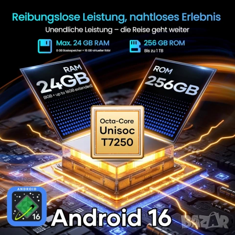 LAGENIO Rhino 1 Pro - 6.9", 8GB+16GB/256GB, 12000mAh, защита, Stereo, снимка 6 - Други - 54063243