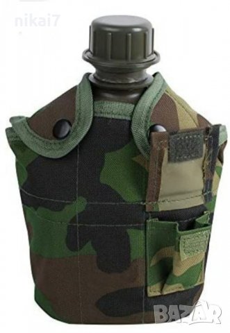 Airsoft манерка за вода + канче за храна тактическа военна туризъм лов, снимка 7 - Подаръци за мъже - 37667396