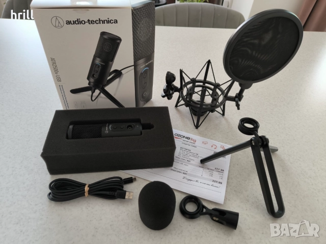 Професионален микрофон за студио, подкаст, гейминг. Като нов