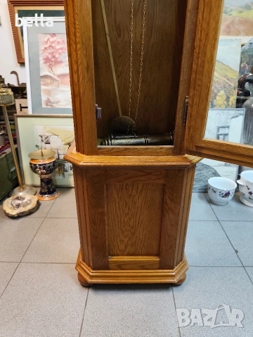 Рядък немски паркетен часовник SBS Feintechnik – West Germany, снимка 10 - Антикварни и старинни предмети - 54043278