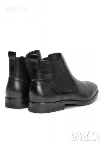 ECCO Melbourne Leather Ankle Boot естествена кожа боти нови, снимка 3 - Мъжки боти - 35633990