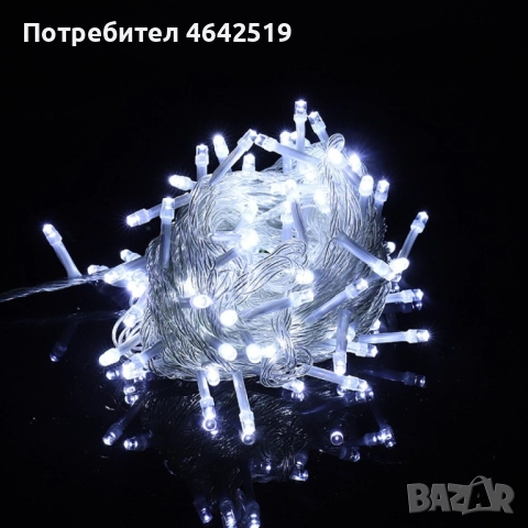 Коледна украса - LED светеща завеса, 300x60 см.  , снимка 6 - Лед осветление - 52309226