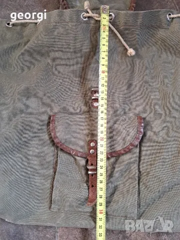 ретро малка брезентова туристическа раница 22/5, снимка 4 - Раници - 49234931