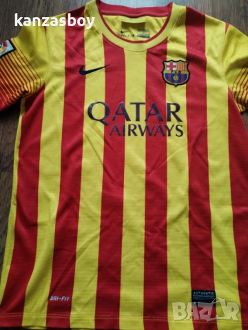 NIKE BARCELONA 2013-14 - юношеска футболна тениска 147-158см., снимка 3 - Детски тениски и потници - 51683405