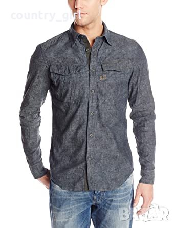 g-star rovic shirt - страхотна мъжка риза КАТО НОВА