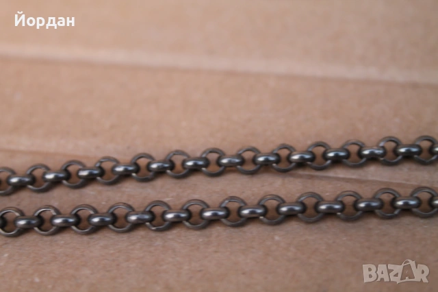 Сребърен гердан с рубини и перли, снимка 6 - Колиета, медальони, синджири - 53877553