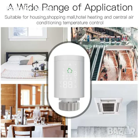 Zigbee 3.0 Smart Radiator Actuator Програмируем смарт термостатичен, снимка 2 - Други - 48357669