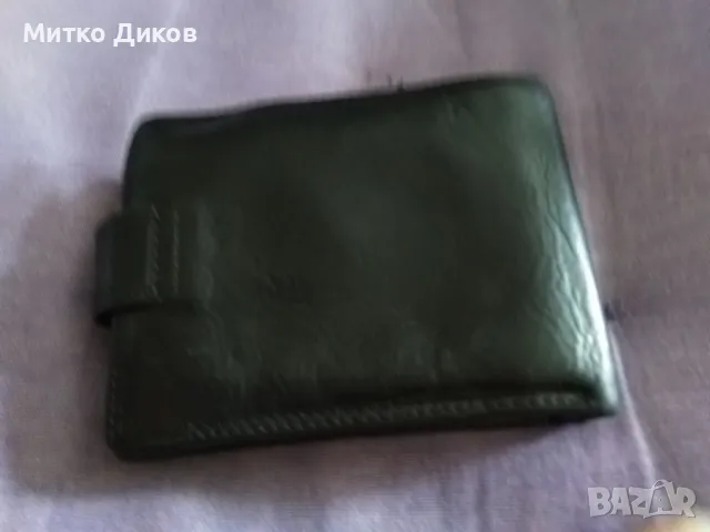 Марков портфейл Lasocki естествена кожа 120х90мм, снимка 3 - Портфейли, портмонета - 48346996