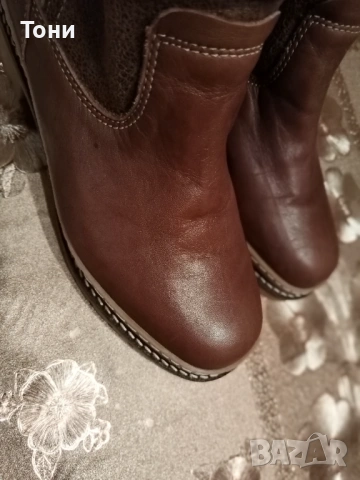 TAMARIS Оригинал Нови Дамски Боти Изцяло от Естествена Кожа 39, снимка 10 - Дамски боти - 53331298