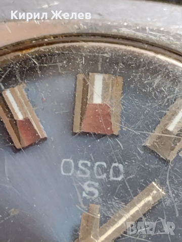 Ръчен механичен часовник OSCO 17 JEWELS SHOCK PROOF рядък за КОЛЕКЦИЯ 43897, снимка 3 - Антикварни и старинни предмети - 44707901