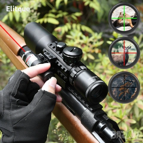 Оптика с лазер, снимка 6 - Оборудване и аксесоари за оръжия - 53106933