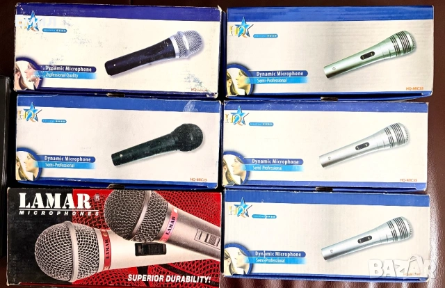 8 професионални микрофона Марка: LAMAR, HQ и AM, снимка 3 - Други - 53131075
