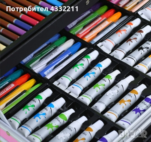 Творчески комплект за рисуване с изключително разнообразие от цветове