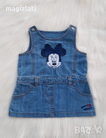 Дънков сукман Мини Маус 3-6 месеца
