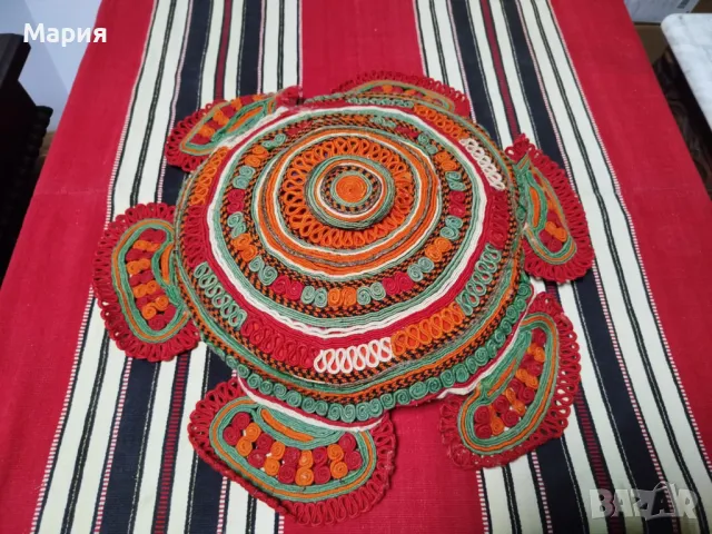 Стара кувертюра, снимка 2 - Покривки за легло - 49820497