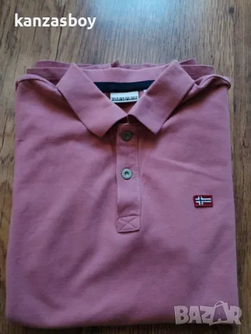 Napapijri - страхотна мъжка тениска L, снимка 7 - Тениски - 49576607