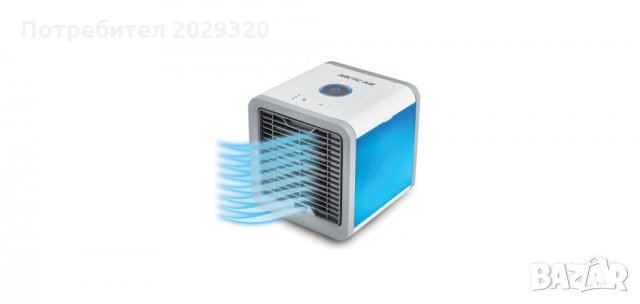 Мини Климатик , въздушен охладител USB охлаждане , овлажняване на въздуха с Led диодно осветлен