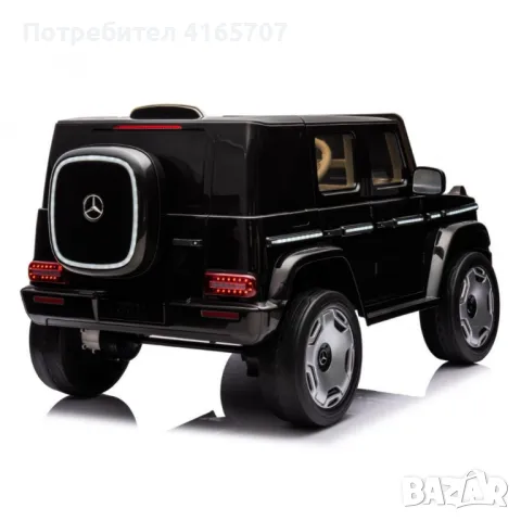 Акумулаторен джип Mercedes EQG Electric G-class 12V с отварящи се врати и меки гуми 4х4, снимка 10 - Електрически играчки - 48643666