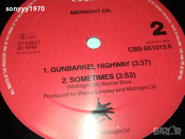 MIDNIGHT OIL-MADE IN HOLLAND-ВНОС ENGLAND 2808251126, снимка 13 - Грамофонни плочи - 51520383