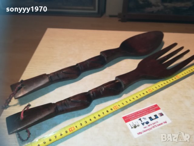 ГОЛЯМИ НОЖ И ВИЛИЦА 50см 2202212036, снимка 5 - Колекции - 31916243