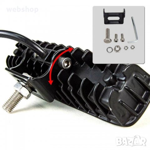 Комплект 2бр LED халогени  18W работни светлини / ЛЕД ЛАМПА LED WORK LIGHT 18W, снимка 5 - Аксесоари и консумативи - 35530786