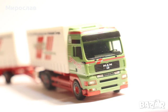 HERPA H0 1/87 MAN  КАМИОН МОДЕЛ TIR КОЛИЧКА , снимка 6 - Колекции - 51065708