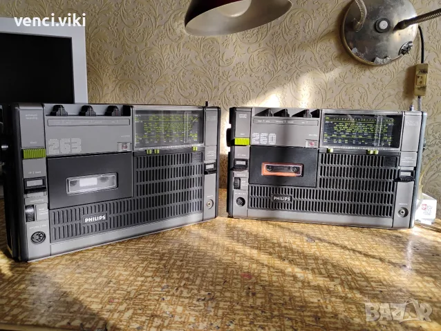 Philips 22rr263 Ретро нов радиокасетофон на 50години